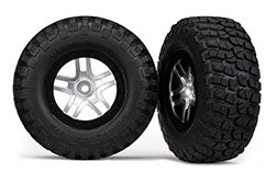 SCT SS, satin chrome black beadlock wheel, BFGoodrich® Mud-Terrain™ T/A® KM2 tire, inserts