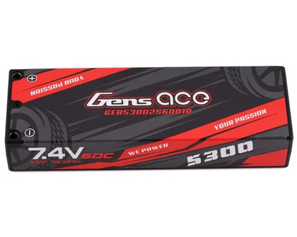 5300mAh 2S LiPO 60C (4mm Bullets/T-plug)