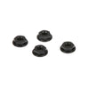 Alum Serrated Nuts Low Profile M4 (Black)